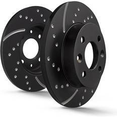 Friction Breaking EBC Brakes Turbo Groove Performance Brake Discs 255mm x 10mm