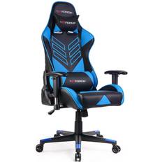 GTForce GTFORCE Pro ST Reclining Sports Racing Gaming Chair Blue