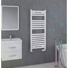 Heated Towel Rails Eastbrook Staverton Vertical Straight Heated White