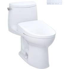 Toilets Toto MW6044736CUFG#01 UltraMax II 1 GPF One Piece Elongated Chair Height Toilet White