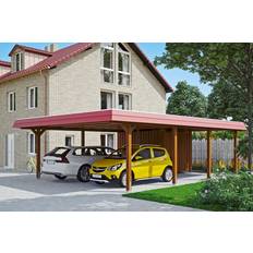 Gartenhäuser SKAN HOLZ Carport Wendland 630 EPDM-Dach (Gebäudefläche )
