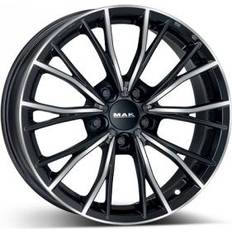 19 pulgadas - 5/112 - 8 pulgadas Llantas de coche Mak Mark Black Polished 8x19 5/112 ET46 B66.6