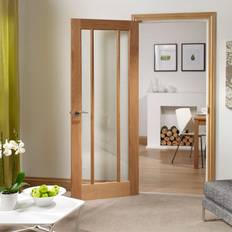 Doors XL Joinery Oak Pre-Finished Worcester Interior Door Clear Glass (x198.1cm)
