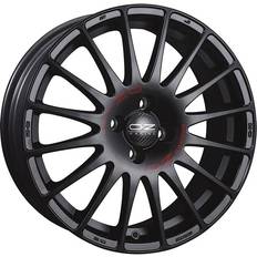 18" - 5/108 Bilfälgar OZ Superturismo GT Matt Black Red Lettering 8x18 5/108 ET40 B75