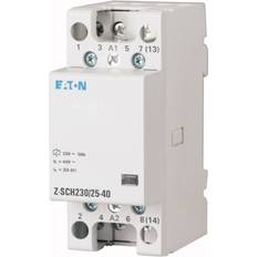 Eaton Electrical Installation Materials Eaton Z-SCH230/25-04 Remote switch Nominal voltage: 230 V, 240 V Switching current max. 25 A 4 breakers 1 pcs