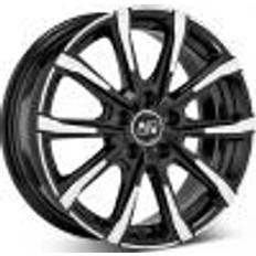 6.5" Car Rims MSW 79 Alloy Wheels In Gloss Black Full Polished Set Of 4 16 x 6.5 Inch ET32 5x114.3 PCD