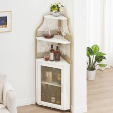 Gaomon Corner Wine Liquor Cabinet