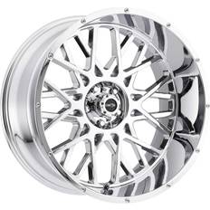 Car Rims Vision 412 Rocker 22x10 6x5.5" -19mm Chrome Wheel Rim 22" Inch