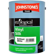 Johnstone's Trade Ceiling Paints - White Johnstone's Trade Vinyl Silk Ceiling Paint, Wall Paint White 2.5L