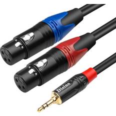 Disino Dual Female XLR to 3.5mm Y-Splitter XLR