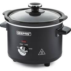 Geepas Slow Cooker 3 Settings, Easy-Clean