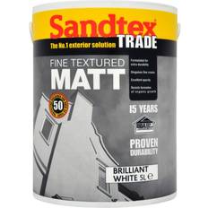 Concrete Paint Sandtex Fine Textured Matt Concrete Paint White 5L