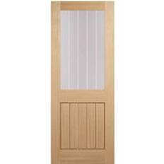 Doors LPD Mexicano Half Light Oak Interior Door (x198.1cm)