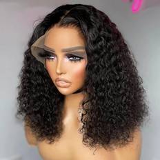 Worldnewhair HD Transparent Mongolian Kinky Curly Lace Front Wig Human Pre Plucked for Wave