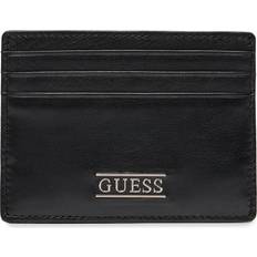 Guess Wallets Guess Genuine Leather Credit Card Holder - Black