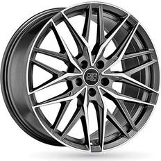 18 pollici - 5/108 Cerchioni MSW OZ 50-5 matt gun metal full polished 8.0Jx18 5x108 ET45