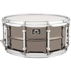 Noir Caisse claires Ludwig LU6514C Brass With Chrome caisse claire 14 x 6,5 pouces en laiton