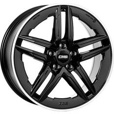 18" - 5/108 - 7,5" Autofelgen CMS C29-AERO diamond rim black gloss 7.5Jx18 5x108 ET45