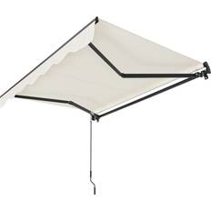 Terrassenmarkisen Juskys Markise 350 Balkon Gelenkarmmarkise Beige