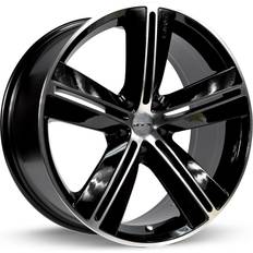 RTX Alloy Wheel, SMS 16x7 5x114.3 ET40 CB73.1 Black Machined