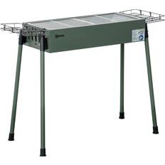 Charcoal BBQs OutSunny BBQ Grill with Seasoning Baskets and Hooks