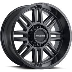 18" Car Rims Raceline 948B-SPLIT 16 Cast Aluminum Wheel SPLIT SATIN BLACK 16X8 8X170 -6mm