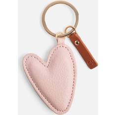 Caroline Gardner Caroline Gardner Vegan Leather Heart Keyring - green/pink/tan - one