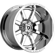 17" - Chrome Car Rims Off Road 762C Pivot 20x9 8x6.5" +18mm Chrome Wheel Rim 20" Inch