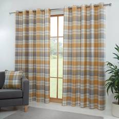 Divante Yellow Curtains Divante Ochre Hamilton Check