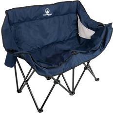 S Camping Chairs Wakeman Outdoor Double Camping Chair Camp Loveseat with Carry Bag Blue