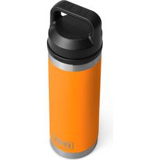 Yeti Water Containers Yeti Rambler 18oz Bottle with Chug Cap King Crab Orange