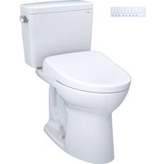 Toilets Toto MW7764736CSFG#01 Drake 1.6 GPF Piece Elongated Chair Height Toilet White