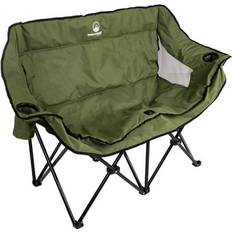 S Camping Chairs Wakeman Outdoor Double Camping Chair Camp Loveseat with Carry Bag Olive