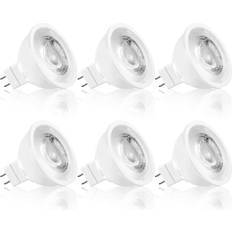 Light Bulbs Luxrite 50-Watt Equivalent MR16 Dimmable LED Light Bulb Enclosed Fixture Rated 3000K Soft White 6-Pack