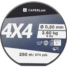 Blanc Fils de pêche Caperlan Line 4x4 250m Fishing Line White