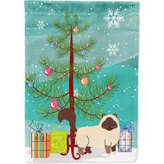 Flags & Accessories Caroline's Treasures BB4416GF Birman Cat Merry Christmas Tree Flag Garden