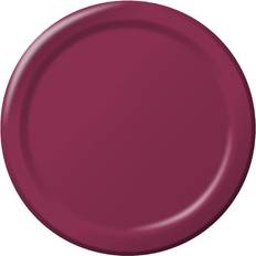 Creative Converting PLT7 10 24ct Burgundy