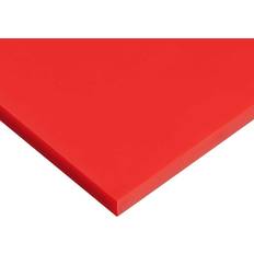 Sheet Materials USA Sealing USA Sealing Cast Acrylic Sheet 24"L x 12"W x 1/4" Thick, Red