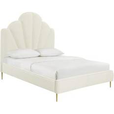 TOV Furniture Bianca Velvet Cream Frame Bed