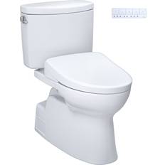 Toto MW4744726CEFGA#01 Vespin II 1.28 GPF Piece Elongated Chair Height Toilet White