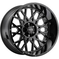 Car Rims Vision Wheel 412 Rocker 20x12 8x6.5" -51mm Gloss Black Rim 20" Inch