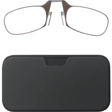 Brown Reading Glasses Private Label Ultra-Thin Bendable & Portable Pouch for Phone Compact Brown 3.00