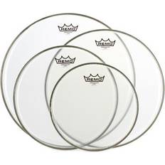 Transparent Drum Heads Remo Ambassador 4pc Pack 10/12/14/16 Clear