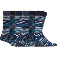 Stripes Socks Sock Snob Colourful Striped Patterned Cotton Dress Blue 6-11