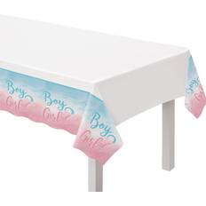 Amscan Table Cloths Boy Or Girl Gender Reveal