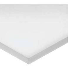 Sheet Materials Zoro Select White Acetal Delrin Plastic Stock 24" L x 24" W x