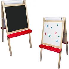 Presentation Boards Deluxe Magnetic Paper Roll Flipchart Easel Wood