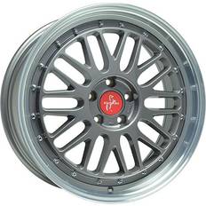 18" - 5/108 Autofelgen Keskin KT22 RETRO titan grey lip polish 8.0Jx18 5x108 ET45