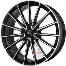 20 tuumaa - 5/120 Auton vanteet Brock B43 Black Full Polish 8.5 x 20