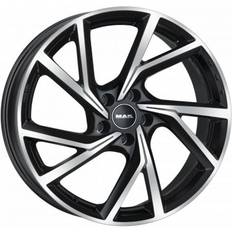 17" - 7.5" Bilfälgar Mak Kassel Black Machined Face 7.5x17 5/110 ET40 B65